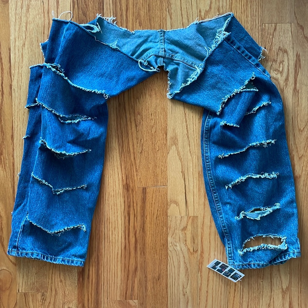 Pullover S/M Denim Arm Shrug/Cardigan